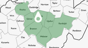 Map of Weston WV